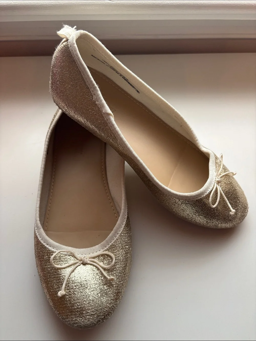 J. Crew Factory sparkling gold